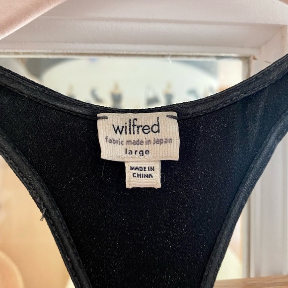 Size L Wilfred two-tone (white/black) racer back midi dress - Picture 6 of 6